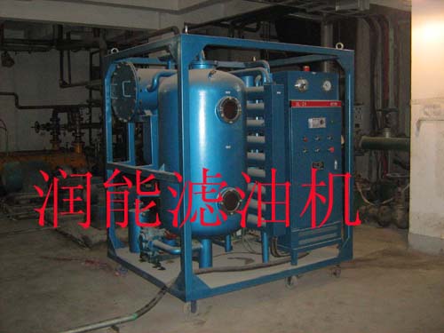 JZJ-150聚结真空透平油滤油机在重庆长寿中节能三峰能源公司现场